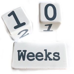 Baby Photo Milestone Wooden Blocks Days Weeks Months Years Maternity Photoshoot